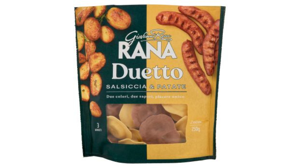 Giovanni Rana, Duetto salsiccia - patate