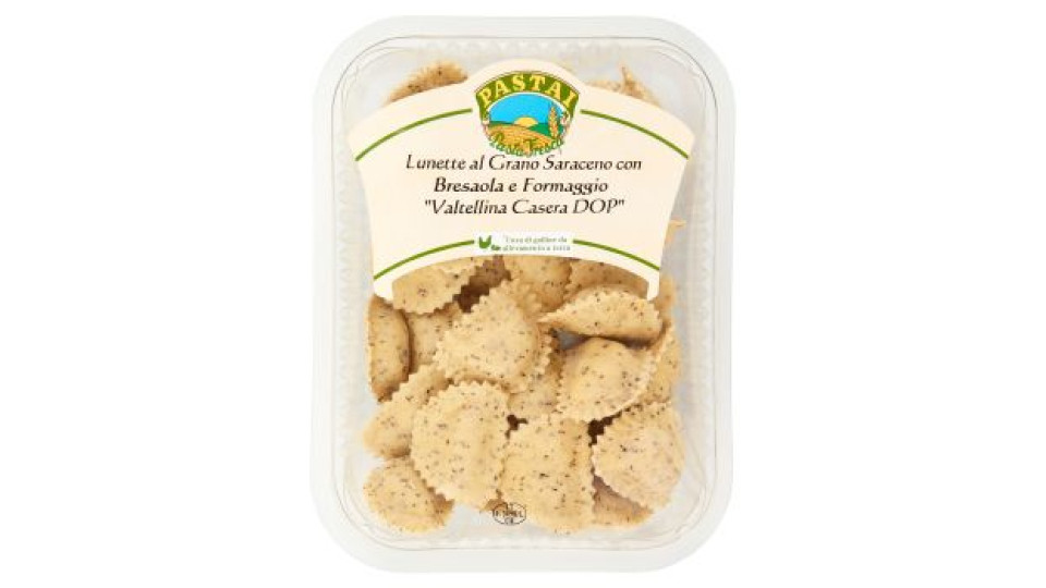 Pastai, Lunette al grano saraceno con bresaola e formaggio "Valtellina Casera DOP"