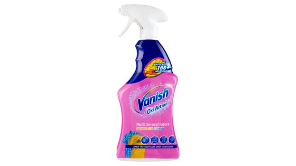 Vanish Oxi Action Multi Smacchiatore Spray Pre-Trattante Senza Candeggina 725 ml