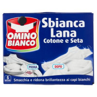 Omino Bianco Sbianca lana cotone e seta