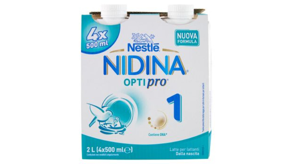 NESTLÉ NIDINA 1 OPTIPRO Latte per lattanti liquido dalla nascita brick