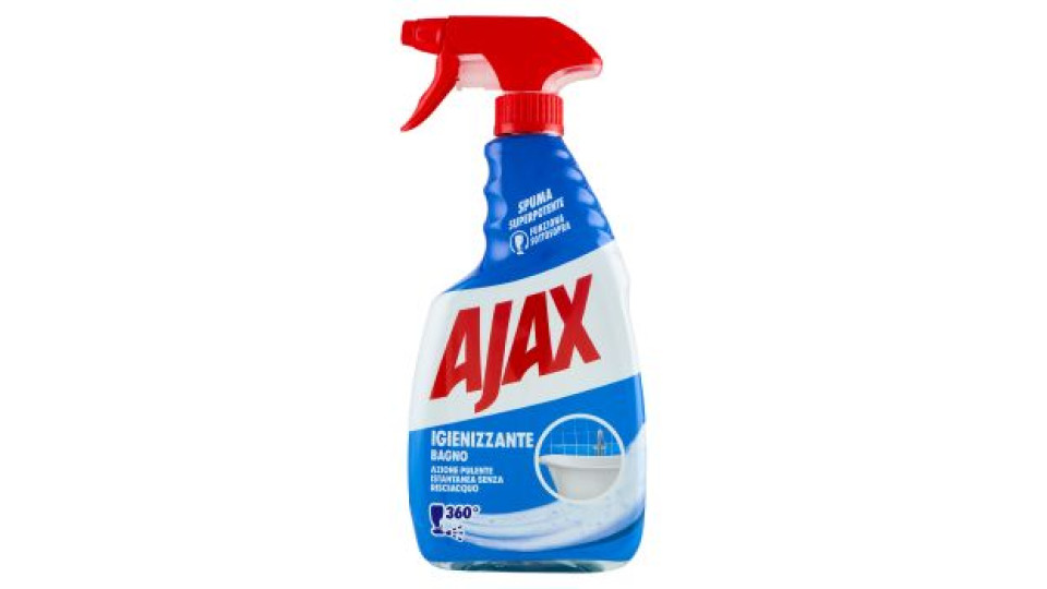 Ajax detersivo spray bagno splendente 600 ml