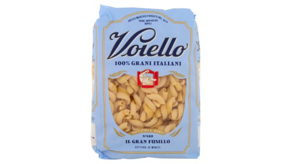 Voiello Pasta Il Granfusillo N°180 grano Aureo 100% italiano Trafilata bronzo 500g