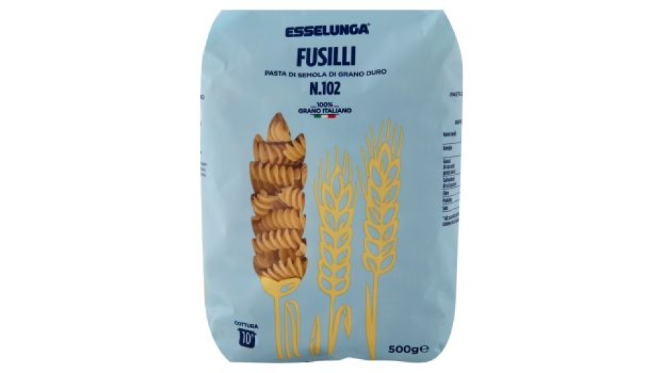 Esselunga, Fusilli n. 102 pasta di semola di grano duro