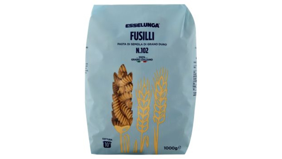 Esselunga, Fusilli n. 102 pasta di semola di grano duro