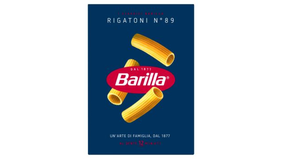 Barilla Pasta Rigatoni n.89 100% Grano Italiano 500g
