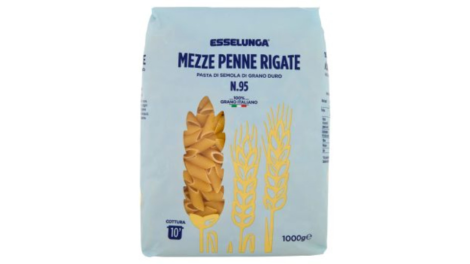 Esselunga, Mezze Penne Rigate n. 95 pasta di semola di grano duro