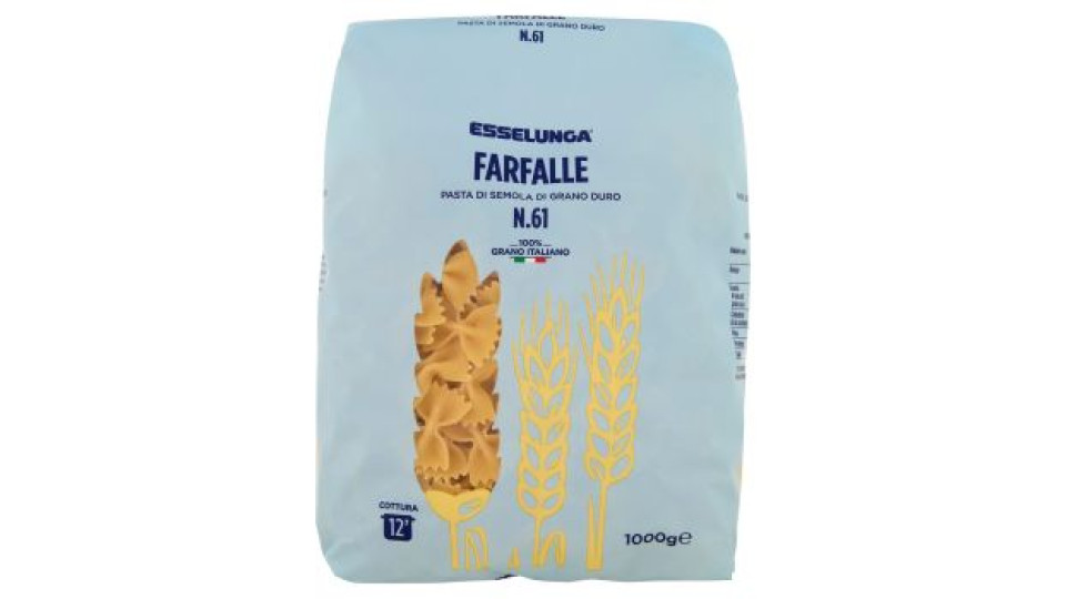 Farfalle di semola di grano duro Ecor