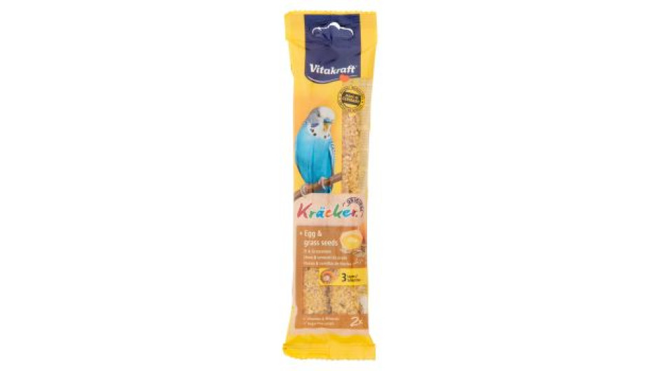 Vitakraft Kr�cker Original + Uovo & sementi da prato pappagallini ondulati 2 pezzi