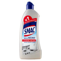 Smac - Brilla Acciaio Crema, Detergente per Superfici in Acciaio, Azione Lucidante 520 ml