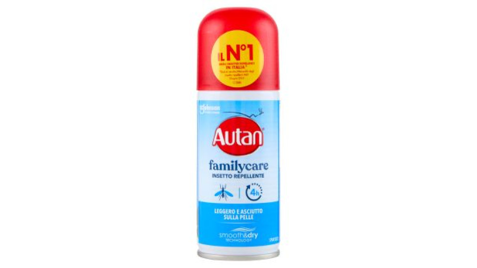 Autan Family Care Spray Bipacco, Insetto Repellente e Antizanzare Tigre e Comuni, 2 Confezioni da