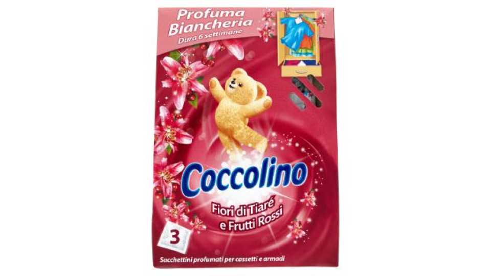 Coccolino Profuma Biancheria Profumo di Primavera Sacchettini profumati per cassetti e armadi 3 pz