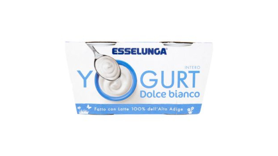 Esselunga, yogurt intero dolce bianco