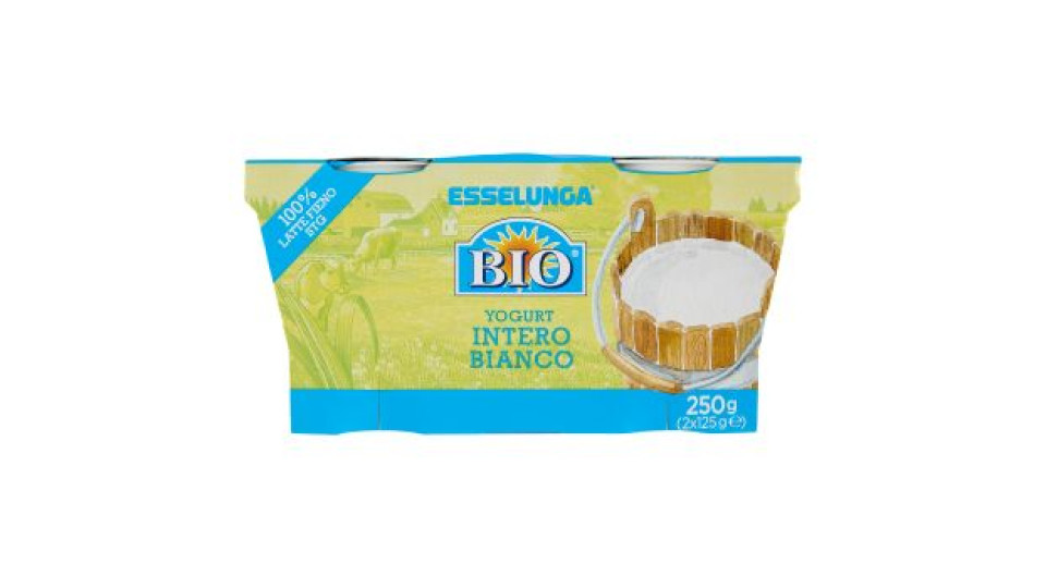 Esselunga Bio, yogurt intero bianco biologico