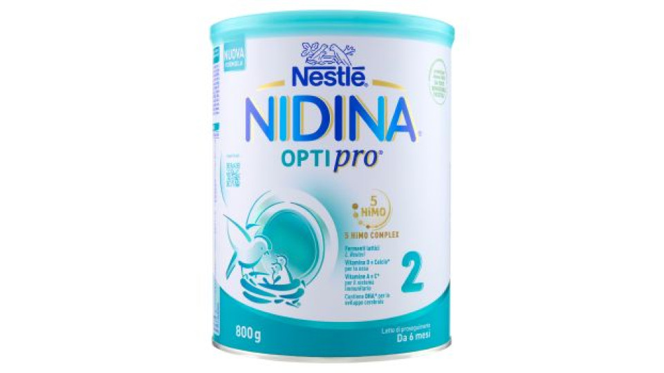 NESTLÉ NIDINA 2 OPTIPRO Latte di proseguimento in polvere da 6 mesi latta