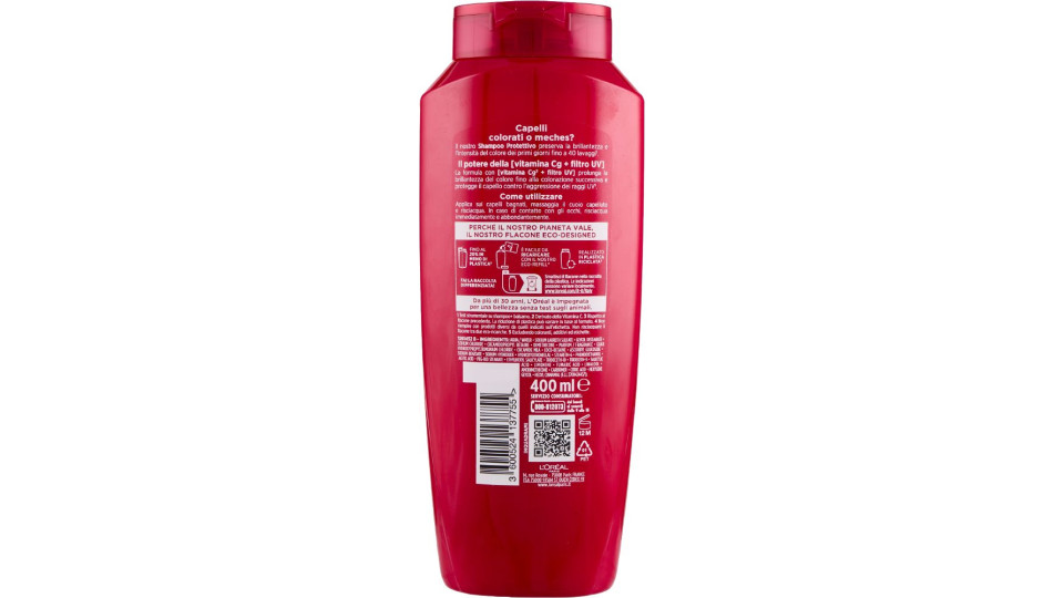 L'Oréal Paris Elvive Color-Vive Shampoo Protettivo per Capelli Colorati o Mèches