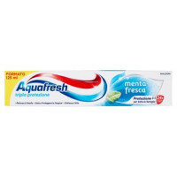 Aquafresh Dentifricio Tripla Protezione Smalto Forte Gengive Sane Gusto Menta Fresca Pacco da 2x75ml