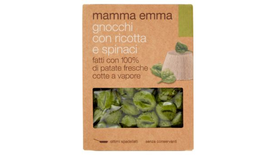 Mamma Emma, Gnocchi con ricotta e spinaci