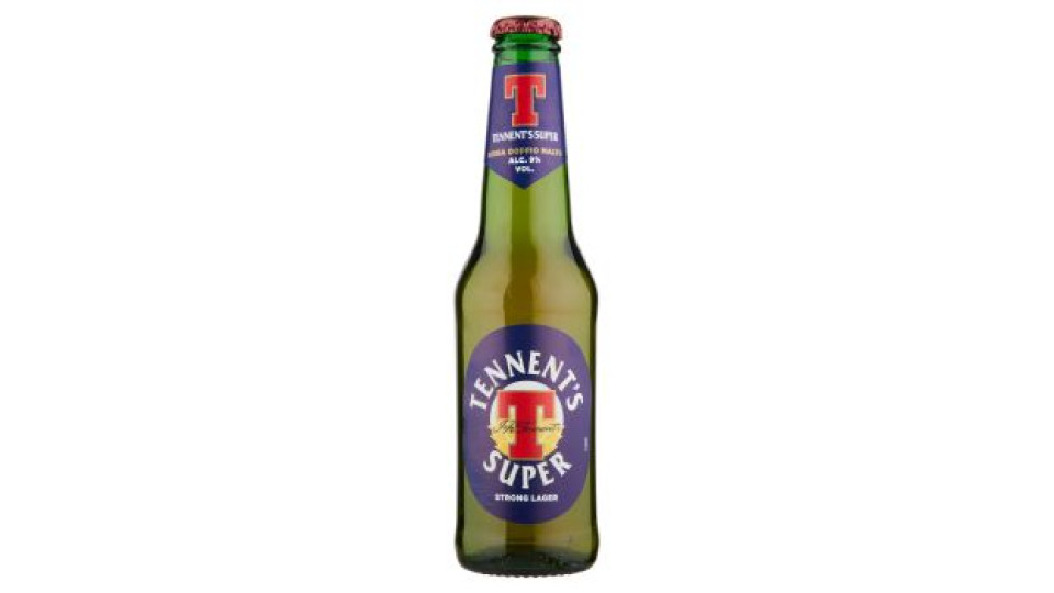 TENNENT'S SUPER Birra strong lager doppio malto bottiglia 35,5cl