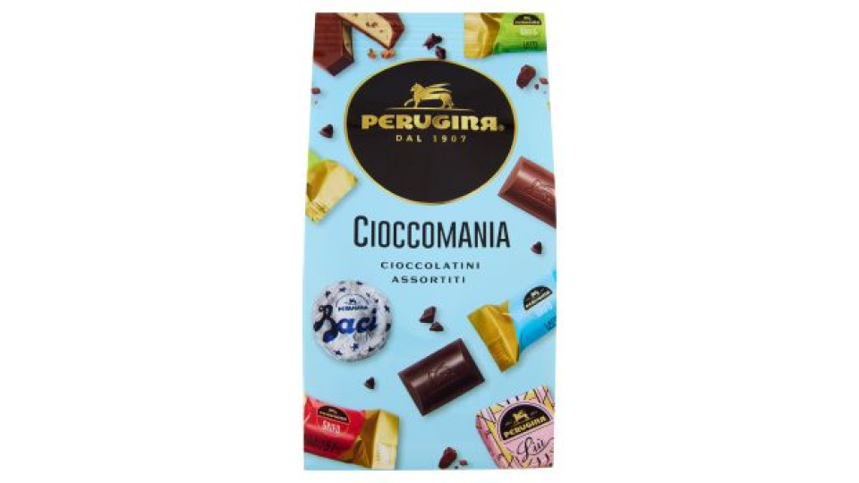 PERUGINA Cioccomania Cioccolatini Assortiti Fondenti e al Latte Sacchetto 180 g