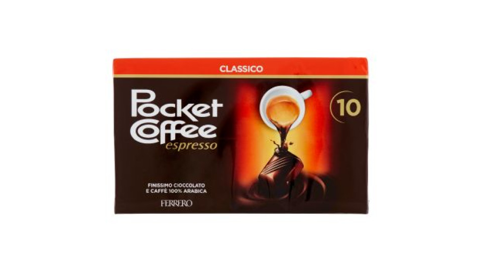 10 Pocket Coffee espresso Classico 10 Praline