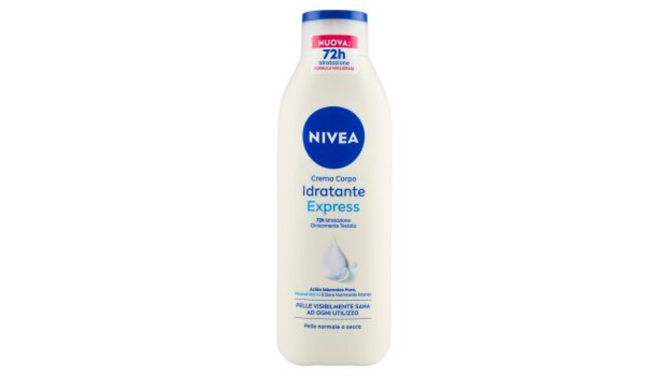 Nivea Crema Corpo Idratante Express 48h Idratazione Profonda, Pelle Normale o Secca