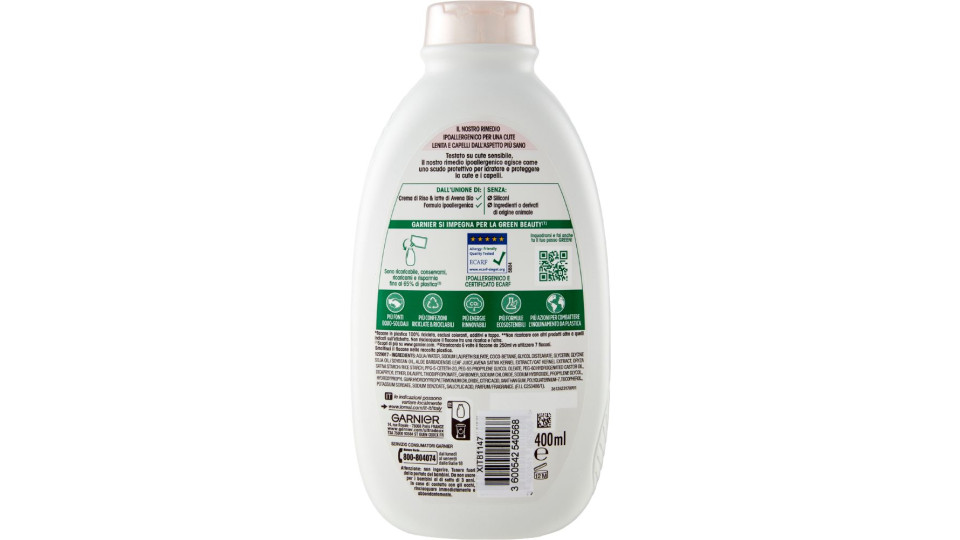 Garnier, Ultra Dolce Delicatezza D'Avena per capelli delicati shampoo