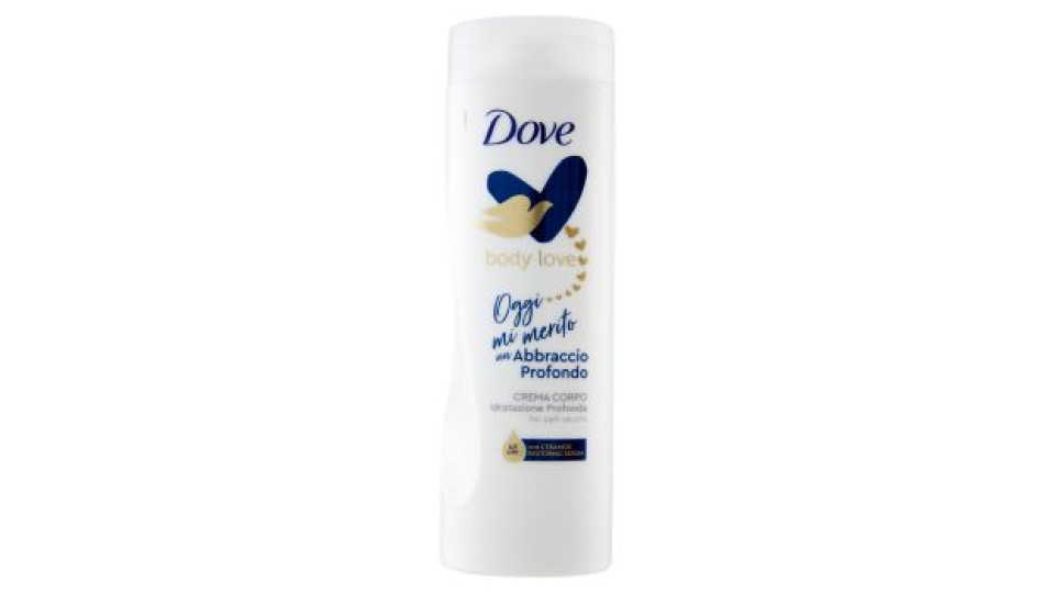 Dove body love Crema Corpo Abbraccio Profondo Idratazione Profonda per pelli secche 400 ml