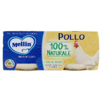Mellin Pollo 100% Naturale Omogeneizzato 2 x 120 g