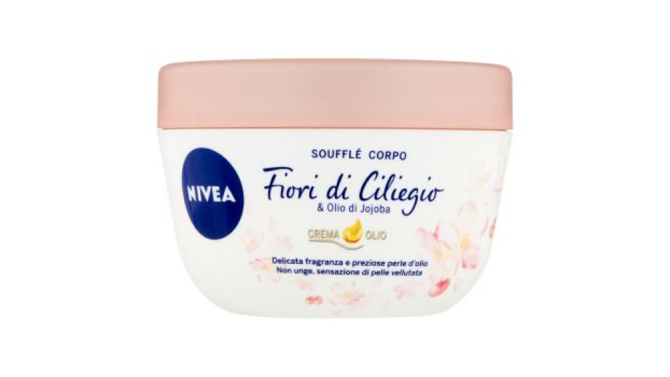 Nivea, Soufflé Corpo Fiori di Ciliegio & Olio di Jojoba Crema Olio