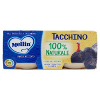 Mellin Tacchino 100% Naturale Omogeneizzato 2 x 120 g