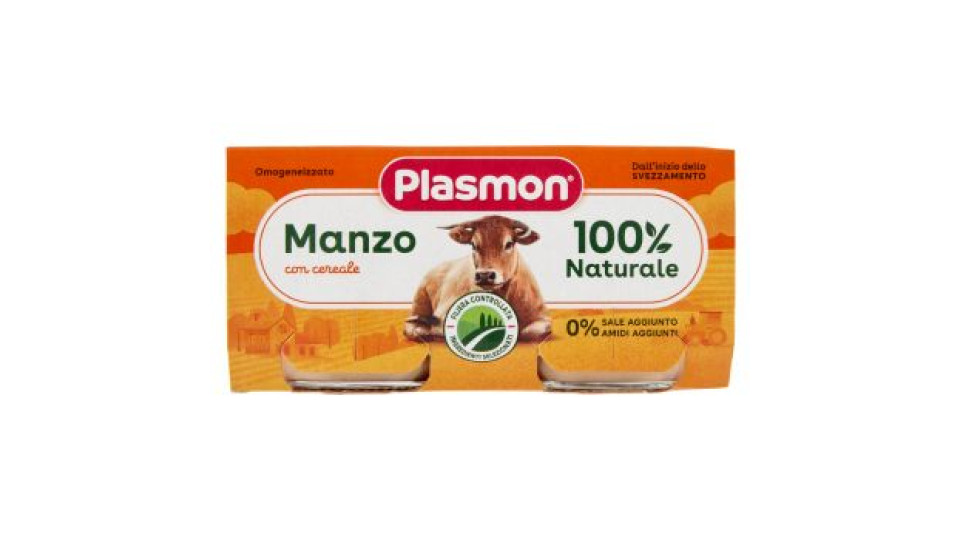 Plasmon omogeneizzato di manzo e pollo x2