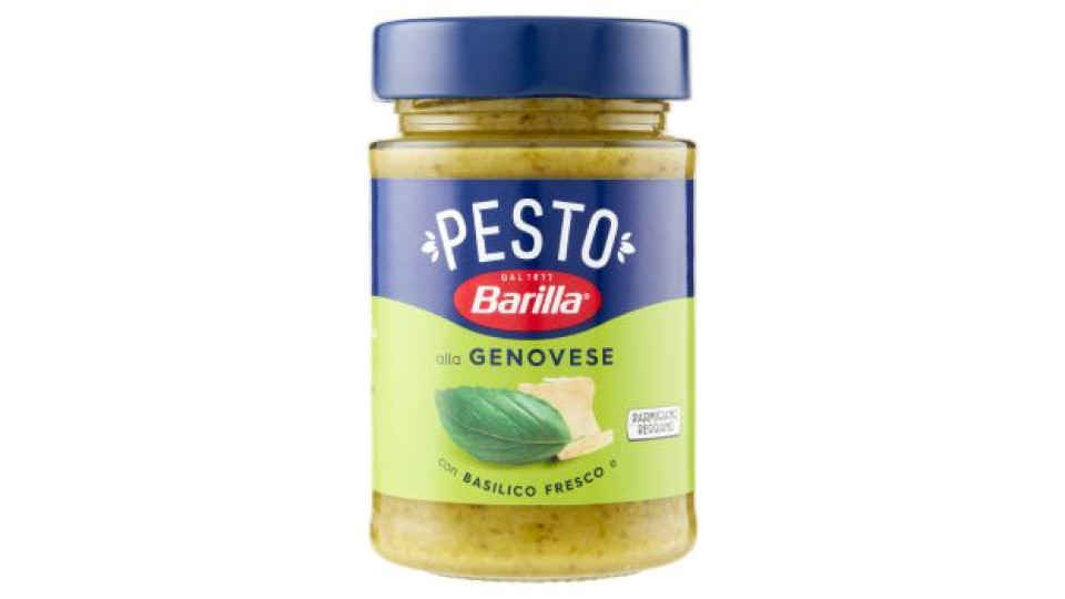 Barilla Pesto alla Genovese con Basilico Fresco Condimento e Sugo per Pasta 190 g
