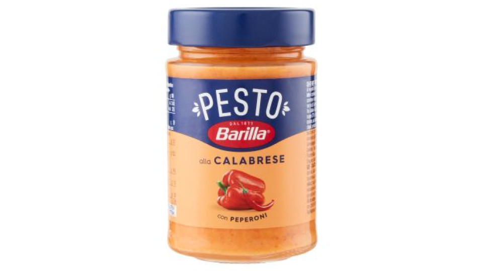 Barilla Pesto Calabrese Peperoni e Peperoncini  Condimento e Sugo per Pasta 190 g
