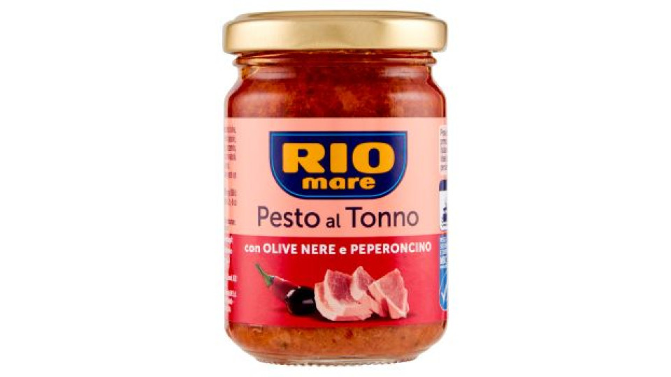 Rio mare Pesto al Tonno con Olive Nere e Peperoncino 130 g