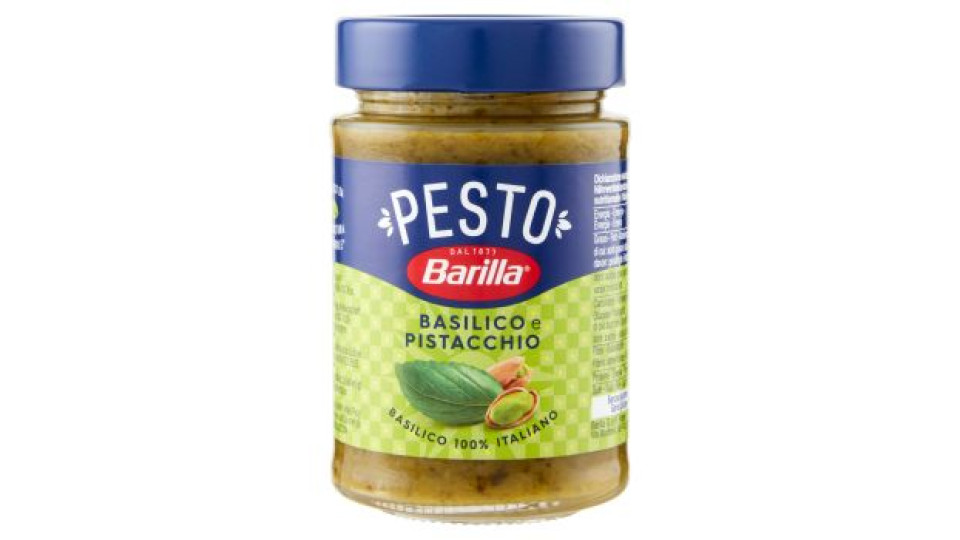 Barilla Pesto Basilico e Pistacchio Condimento e Sugo per Pasta 190 g