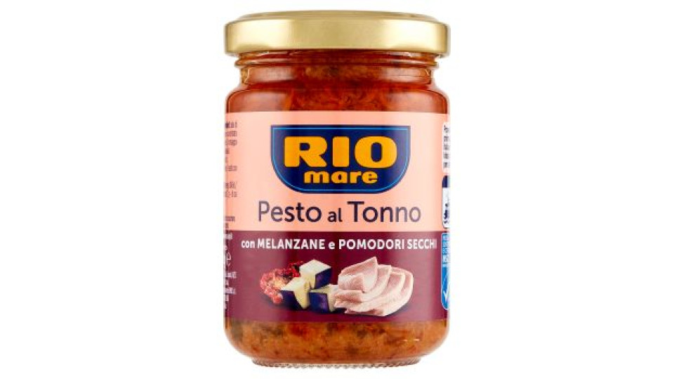 Rio mare Pesto al Tonno con Melanzane e Pomodori Secchi 130 g