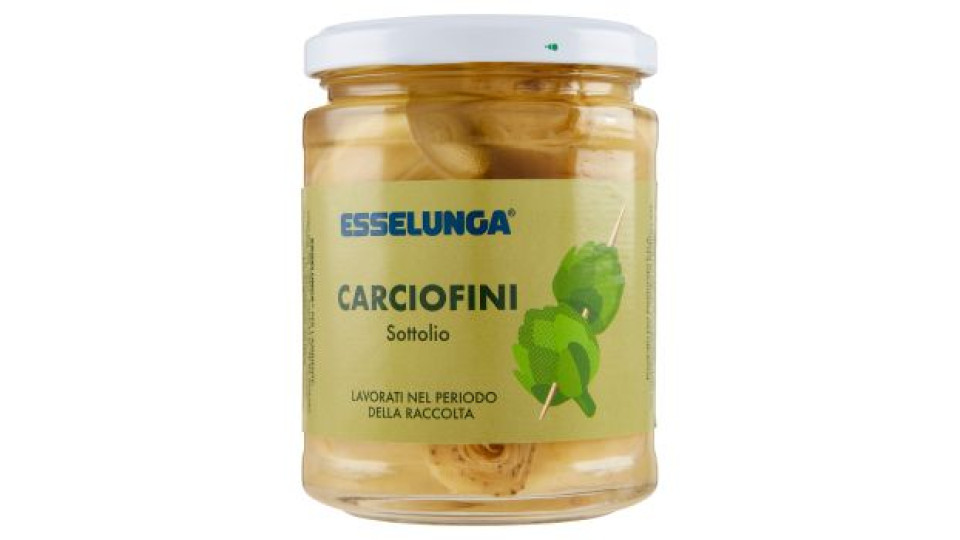Esselunga, carciofini in olio di oliva