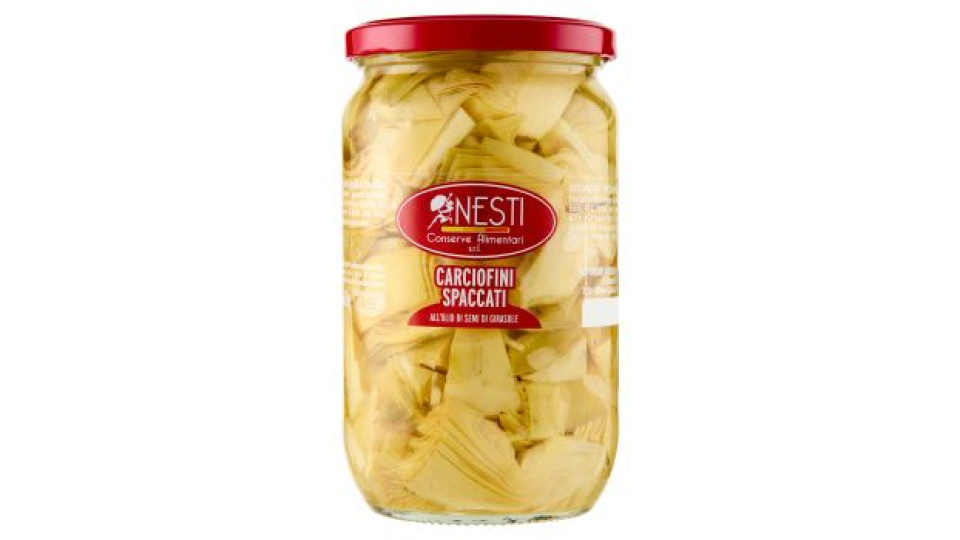 Nesti, carciofini spaccati all'olio di semi di girasole