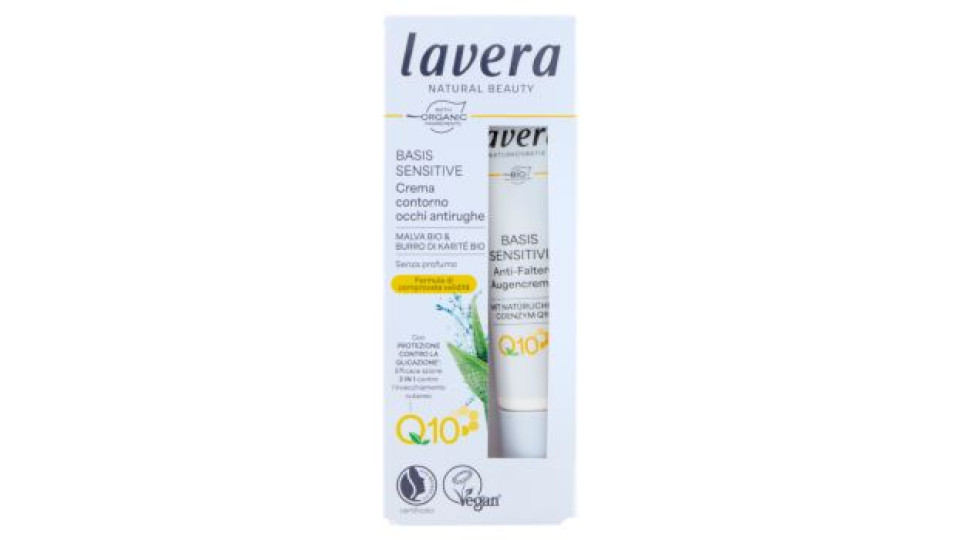 Lavera Bio Basis Sensitiv Crema contorno occhi Q10