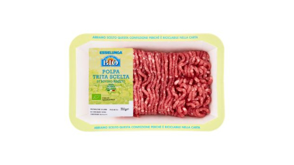 Esselunga polpa trita scelta (polpa macinata scelta) di bovino adulto confezione risparmio