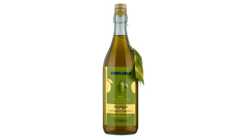 Esselunga, olio extra vergine di oliva 100% italiano non filtrato