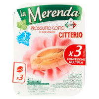 Citterio - Merenda Prosciutto Cotto x 3 - 120 g