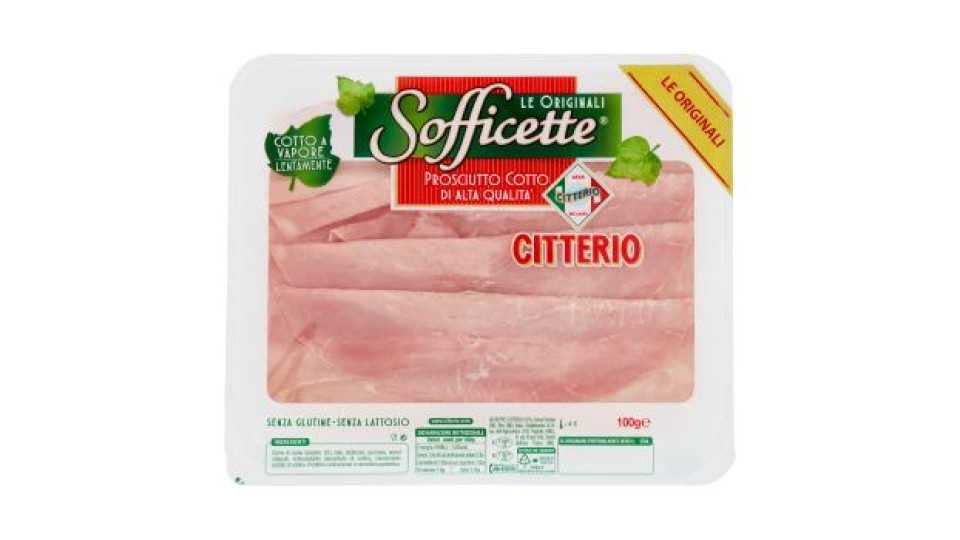 Citterio, Sofficette prosciutto cotto di Alta Qualità a fette