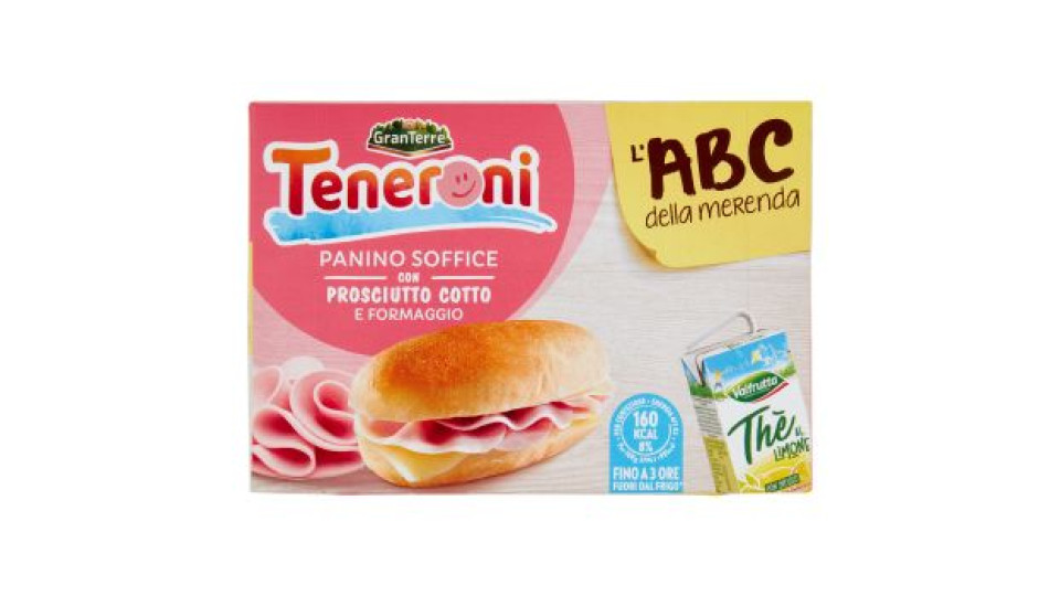Teneroni La Merenda Panino al cotto e thè