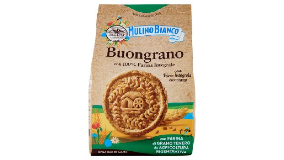 Mulino Bianco Buongrano Biscotti con Farro Integrale Croccante 350g