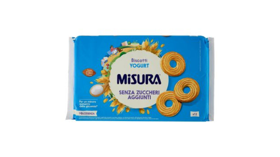 Misura Dolcesenza Biscotti allo Yogurt | Senza Zuccheri Aggiunti | Confezione da