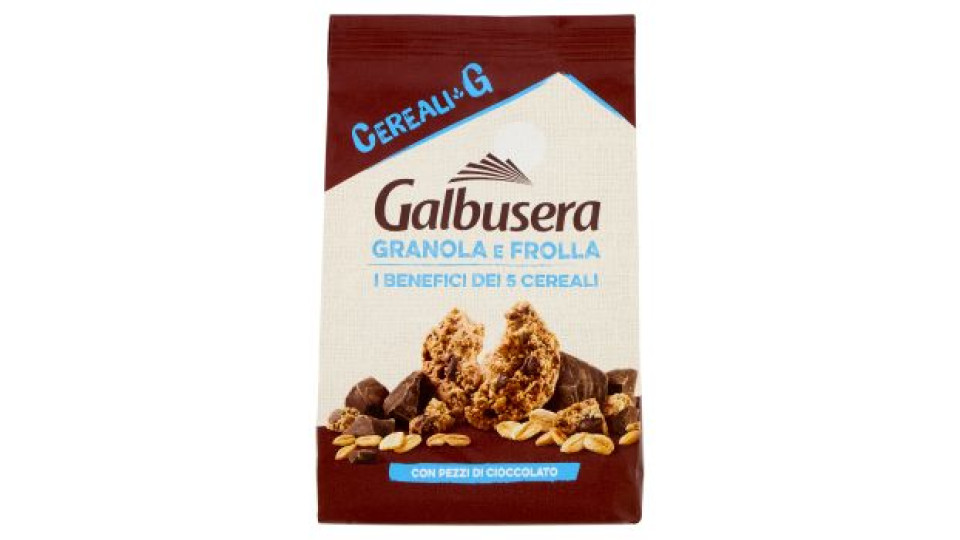 Galbusera Cereali G Granola e Frolla con Pezzi di Cioccolato 300 g