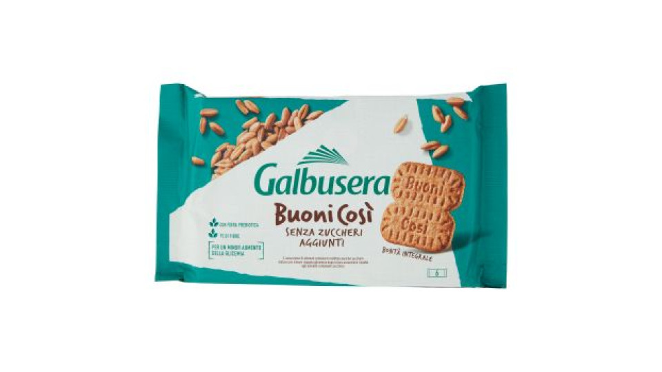 Galbusera BuoniCosì Senza Zuccheri Aggiunti biscotto con latte intero e uova fresche