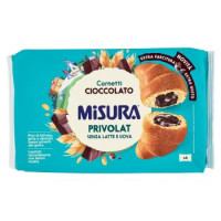 Misura Privolat Cornetti al Cioccolato, Senza Latte e Uova, Pacco da